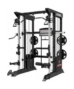 Daudzfunkcionālais trenažieris Titanium Strength Black Series B200 ar 200 KG svara diskiem Kompleksie trenažieri