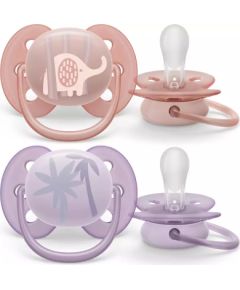 Philips Avent māneklītis Ultra soft DECO, 0-6M (2 gab), meitenēm - SCF091/09