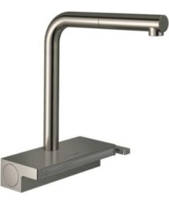 Hansgrohe virtuves izlietnes maisītājs ar izvelkamu dušu Aquno Select M81 250 2jet, stainless steel optic
