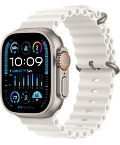 Apple Watch Ultra 2 GPS + Cellular, 49mm Titanium Case with White Ocean Band