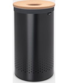 BRABANTIA Laundry Bin veļas grozs, 60l , Cork Lid -  Black - 120022