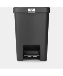 BRABANTIA atkritumu tvertne ar pedāli StepUp,25 l, Dark Grey - 800269