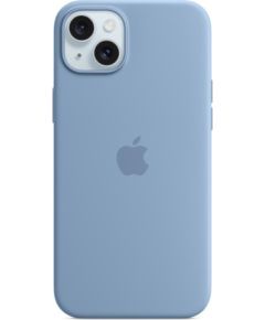 Apple iPhone 15 Plus Silicone Case with MagSafe Winter Blue