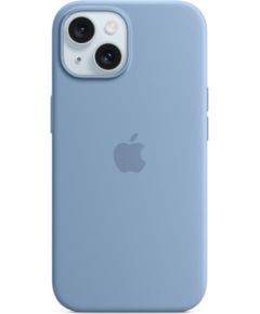 Apple iPhone 15 Silicone Case with MagSafe Winter Blue