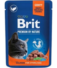 BRIT Premium Cat Salmon Sterilised - wet cat food - 100g