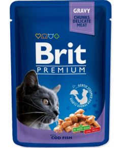 BRIT Premium Cat Cod Fish - wet cat food - 100g