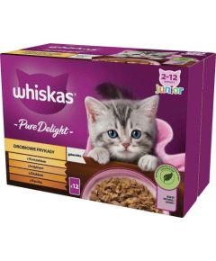 WHISKAS poultry fritters junior poultry, duck, turkey, chicken - wet cat food - 12x85 g