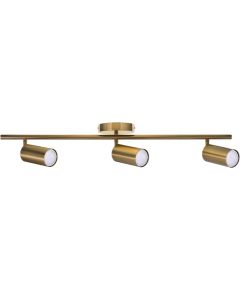 Activejet SPECTRA triple gold ceiling wall lamp strip spotlight GU10 for living room