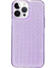 iLike iPhone 14 Pro Silicone case Shine Transparent Apple Violet