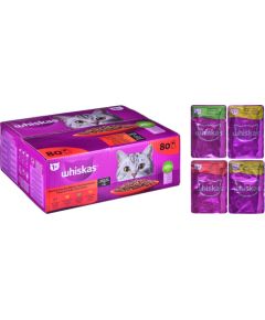 WHISKAS Classic meals in sauce - wet cat food - 80x85 g