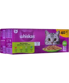 WHISKAS Mix Favourites in jelly - wet cat food - 40x85 g