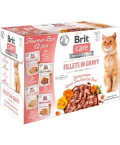 BRIT Care Cat Adult Fillets in Gravy - wet cat food - 12x 85g