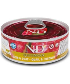 Wet cat food - FARMINA N&D CAT QUINOA QUAIL&COCONUT ADULT 70g