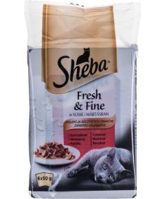 Sheba Fresh & Fine Mini Meat Dishes in Sauce 6 x 50g