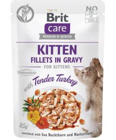 BRIT Care Cat Kitten Tender Turkey Pouch - wet cat food - 85 g