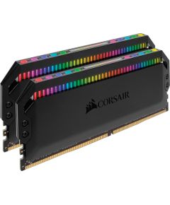 Corsair DDR4 16 GB 3200 - Dual Kit, RAM (black, CMT16GX4M2Z3200C16, Dominator Platinum RGB)