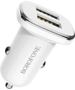 OEM Borofone Car charger BZ12 Lasting Power - 2xUSB - 2,4A white