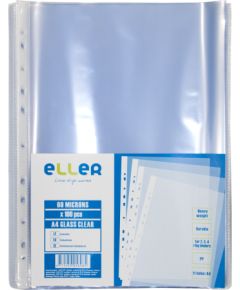 Kabata dokumentiem ELLER A4, PP, glancēta, 60 mkr, 100 gab./iepak. ( Iepak. x 2 )