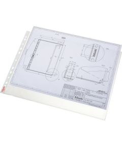 Kabata dokumentiem Esselte A3 horizontāla, 75mic, 11 caurumi matēta, 50 gab./iepak.