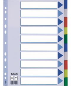 Sadalītājs dokumentiem Esselte, A4 formāts, 1-10 krāsains, plastikāta