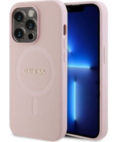 Guess iPhone 15 Pro Saffiano MagSafe Case Apple Pink