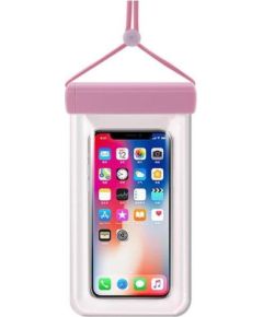 iLike Waterproof phone case 115 mm x 220 mm pool beach bag light Universal Pink