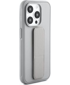 iLike iPhone 15 Pro Silicone Case with stand Apple Silver