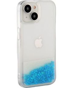 iLike iPhone 13 Silicone Case Water Glitter Apple Blue