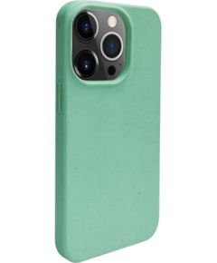 iLike iPhone 14 Pro Max Silicone plastic case Eco Print Design Flower Apple Green
