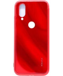 Evelatus Redmi 7 Water Ripple Full Color Electroplating Tempered Glass Case Xiaomi Red