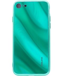 Evelatus iPhone 7/8 Water Ripple Full Color Electroplating Tempered Glass Apple Green
