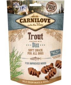 CARNILOVE SEMI-MOIST SOFT SNACK Trout Enriched with Dill - dog treat - 200 g