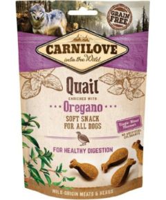 CARNILOVE Semi-Moist Snack Quail & Oregano - Dog treat with quail and oregano - 200 g