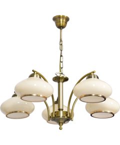 Activejet Classic ceiling chandelier pendant lamp RITA Patina 5xE27 for living room