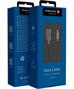 Evelatus MicroUSB cable EDC04 - Blue