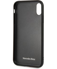 Mercedes-Benz iPhone XR Twister Genuine Leather Hard Case Apple Grey