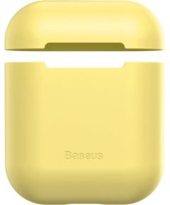 Baseus Silica Series Ultra-thin Silicone Protector Case for Airpods 1 / 2 Apple Yellow