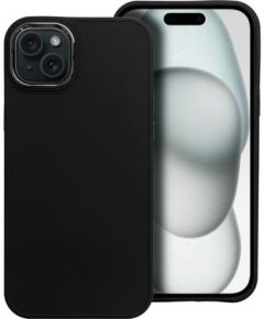 Силиконовый задний чехол Fusion Frame дляApple Iphone 15 Plus черный