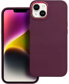 Силиконовый задний чехол Fusion Frame для Apple Iphone 15 Plus фиолетовый