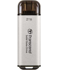 External SSD TRANSCEND ESD300 2TB USB-C Write speed 950 MBytes/sec Read speed 1500 MBytes/sec TS2TESD300S