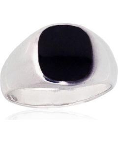 Серебряное кольцо #2101353_ON, Серебро 925°, Оникс, Размер: 20.5, 9.1 гр.