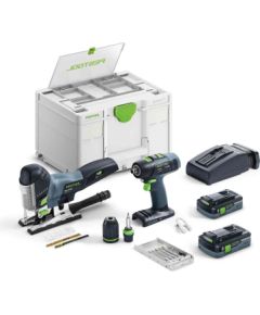 Akumulatora instrumentu komplekts Festool T 18+3/PSC 420 HPC I-Set;  18 V; 2x4,0 Ah akum.