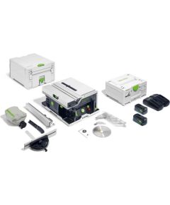 Sagarumošanas garenzāģis Festool CSC SYS 50 EBI-Plus;  18 V; 2x5,0 Ah akum.