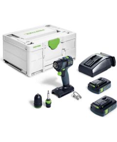 Urbjmašīna-skrūvgriezis Festool TXS 18 C 3,0-Plus 18 V; 2x3,0 Ah akum.