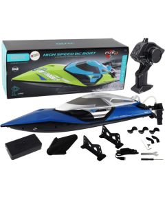 Import Leantoys Motorboat R/C 2.4G Lights 30 km/h Blue