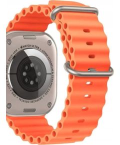 Tech-Protect Iconband Pro Band Apple Watch 42/44/45mm Ultra 49mm Orange - silikona siksniņa viedpulksteņiem