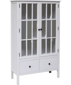 Display cabinet DEVON 80.5x35xH136cm, white