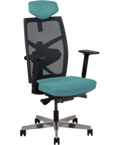 Task chair TUNE teal blue/black