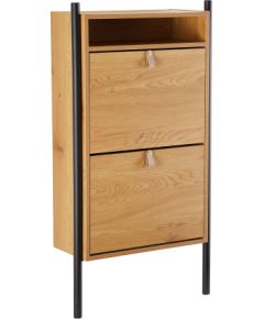 Shoe cabinet AALBORG 55,6x26xH91,5cm, oak