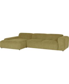 Corner sofa LEHTE 3-seater, left corner, green